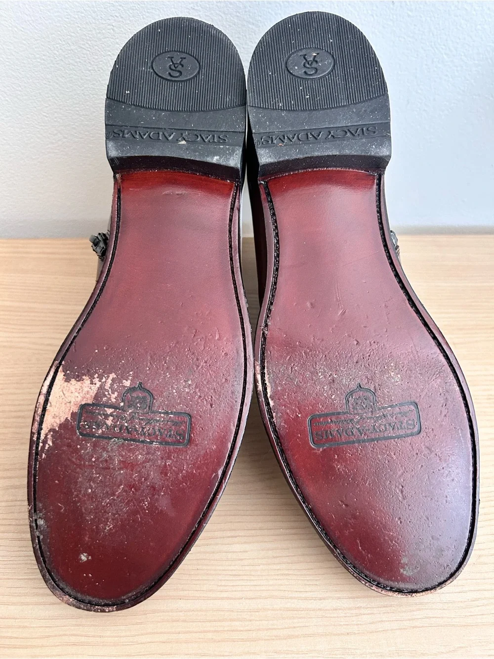 Stacy Adams Two-Tone Brown and Beige Chukka Boots